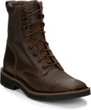 Justin Original Work Boots Pulley Soft Toe in Brown